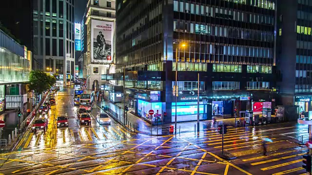 4K时间流逝香港夜景视频素材