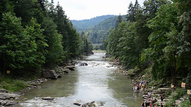 山区河流视频素材