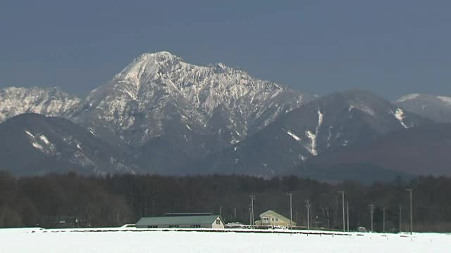 日本Yatsugatake火山群视频素材