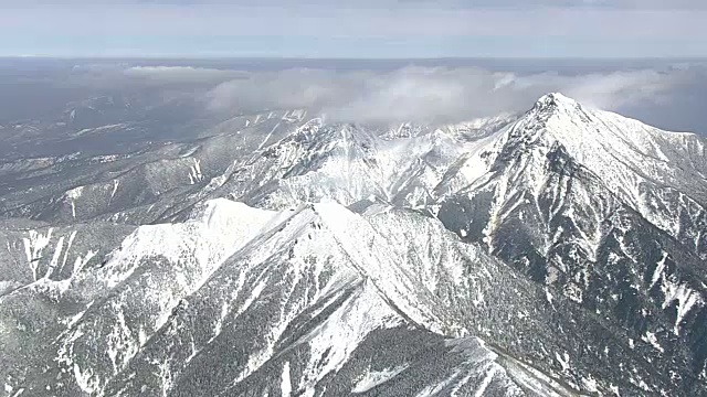 AERIAL, Yatsugatake火山群，日本视频素材