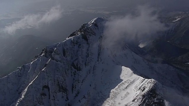 AERIAL, Yatsugatake火山群，日本视频素材