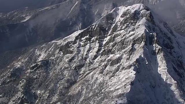 AERIAL, Yatsugatake火山群，日本视频素材