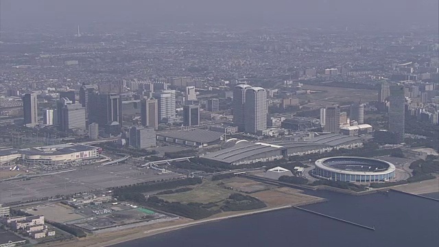 AERIAL，日本千叶市久哈里新城视频素材