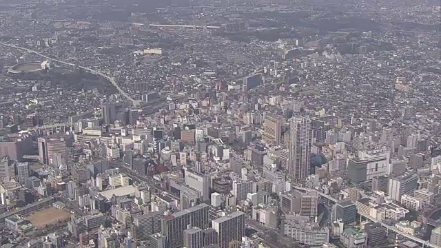 空中，千叶市中心地区，千叶，日本视频素材