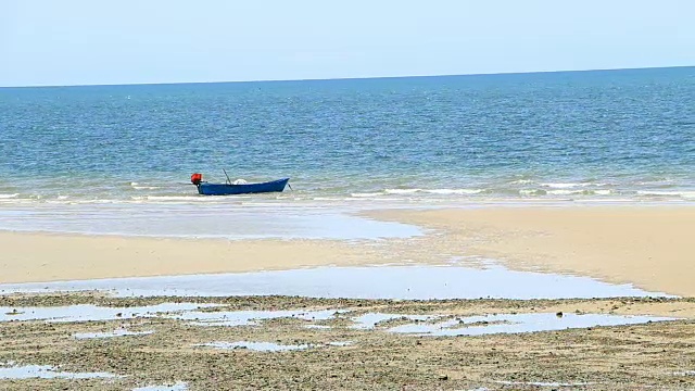 美丽的海滩和热带海洋。视频素材