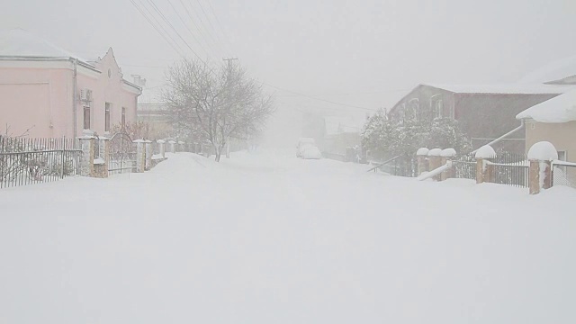 乌克兰暴风雪的视频视频素材