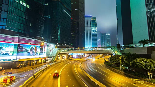 4K时间流逝香港夜景视频素材