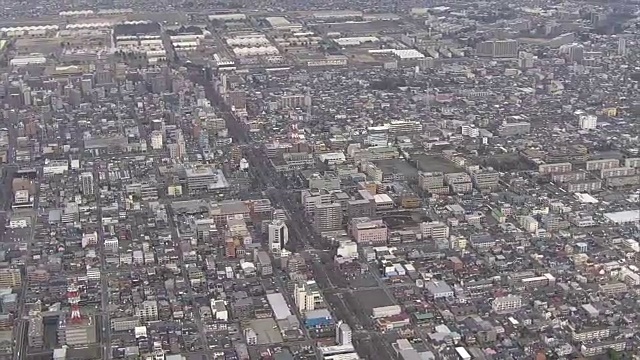 日本神奈川县相模原市鸟瞰图视频素材