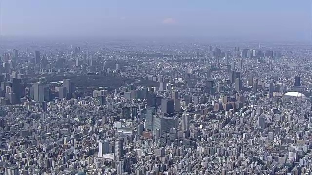 日本富士山，东京市区视频素材