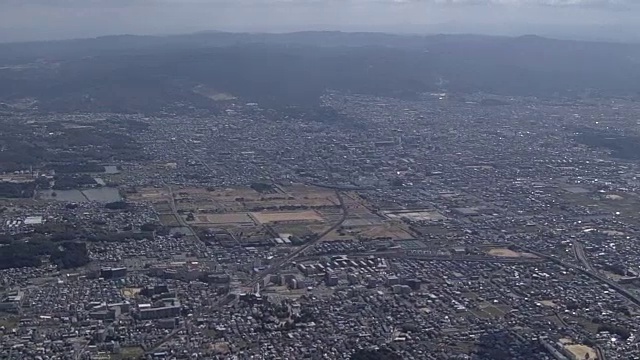 日本奈良县奈良市的航空视频素材