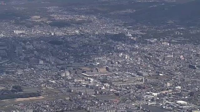 空中，奈良市中心，日本视频素材