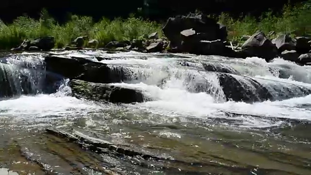 山河的小溪。视频素材