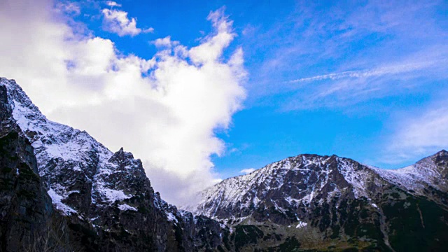 雪峰与云山视频素材