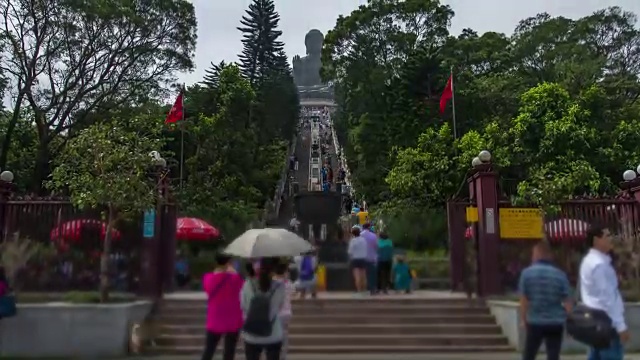 4K时间推移:香港大佛视频素材