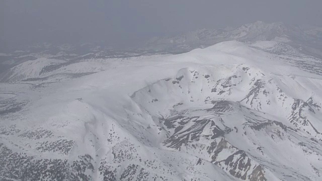 高空，雪山藏宫，日本视频素材