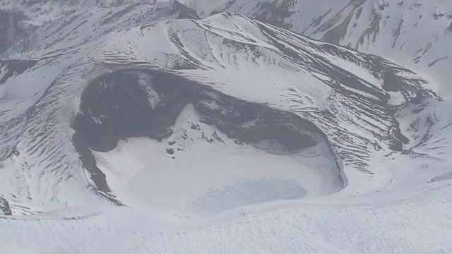 高空，雪山藏宫，日本视频素材