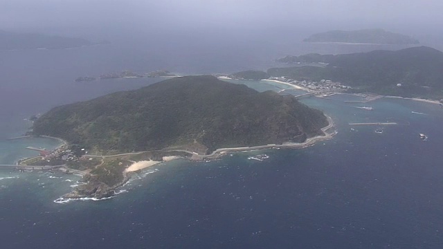 空中，又名岛和日间岛，冲绳，日本视频素材