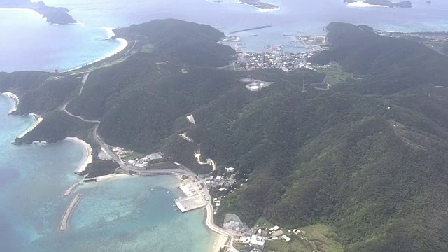 AERIAL, Zamami岛，冲绳，日本视频素材