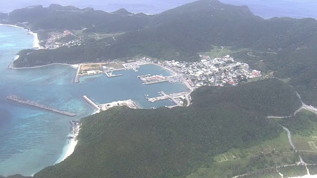 AERIAL, Zamami岛，冲绳，日本视频素材