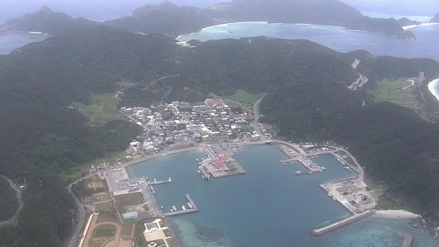 AERIAL, Zamami岛，冲绳，日本视频素材