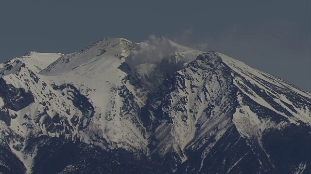 御岳山，日本第二高的火山视频素材