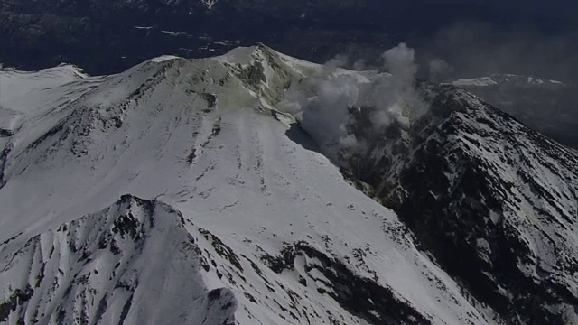 御岳山，日本第二高的火山视频素材