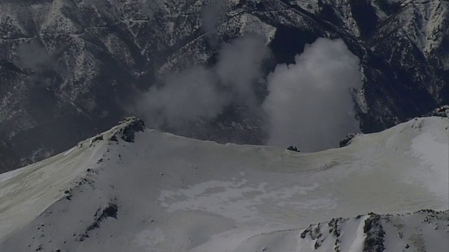 御岳山，日本第二高的火山视频素材