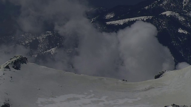 御岳山，日本第二高的火山视频素材