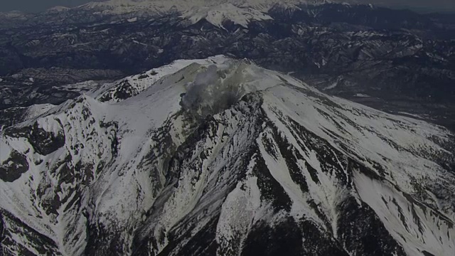 御岳山，日本第二高的火山视频素材