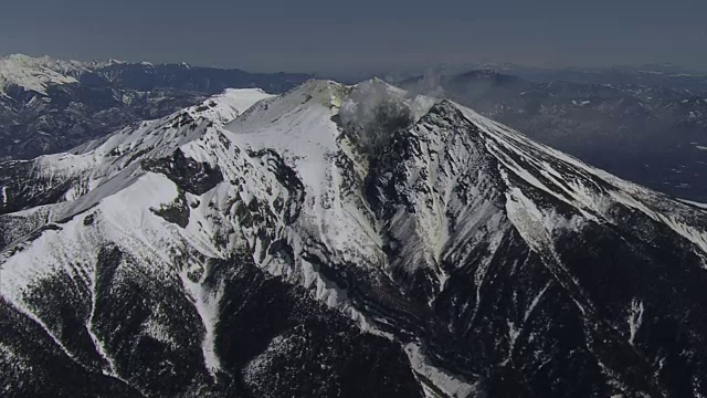 御岳山，日本第二高的火山视频素材