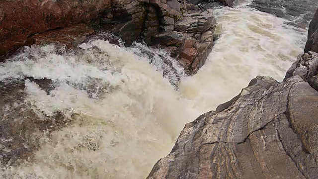 加拿大的河流流量视频素材