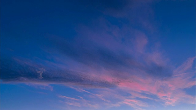 美丽的日落天空，时间流逝，视频视频素材