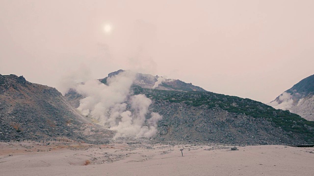 Iou Mt,Iouzan,in National Park，北海道，日本，4K Filmed视频下载