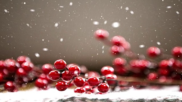 冬天的雪的背景。圣诞贺卡视频素材