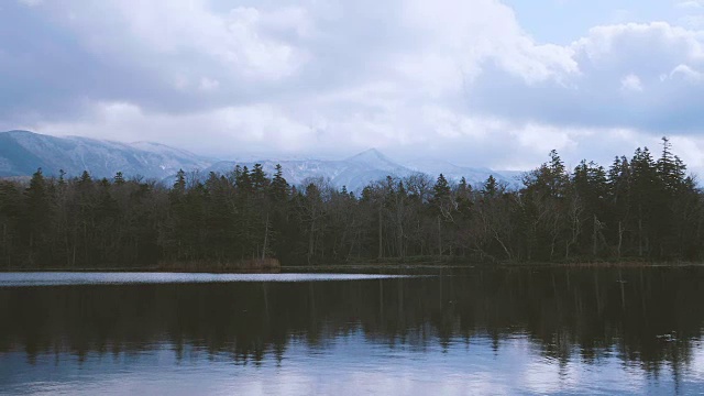 五湖购物中心，五湖购物中心，日本北海道国家公园视频素材