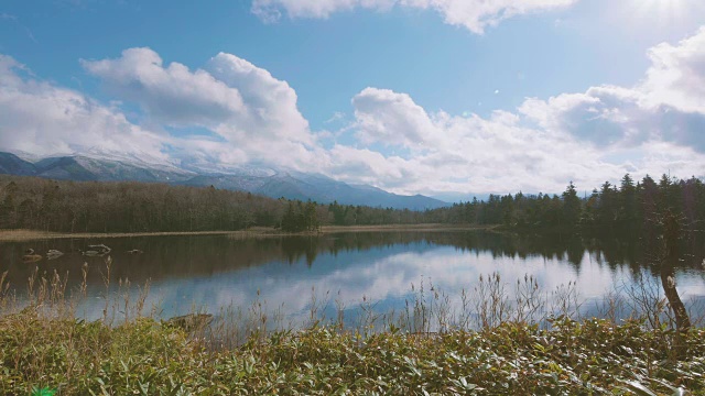 五湖商店，五湖商店Goko，在北海道国家公园，4K Filmed视频素材