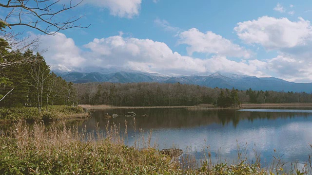 五湖商店，五湖商店Goko，在北海道国家公园，4K Filmed视频素材