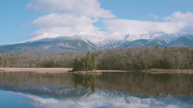 五湖商店，五湖商店Goko，在北海道国家公园，4K Filmed视频素材