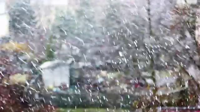 冬季暴风雪视频素材