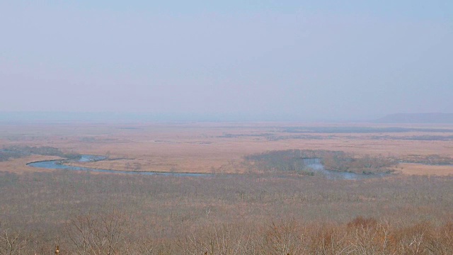 日本北海道国公园Kushiro Shitsugen国家公园视频素材