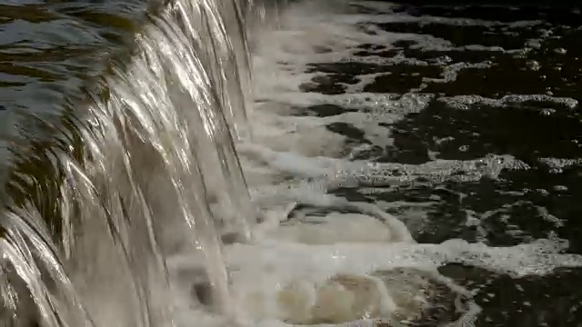 流动的河水特写视频素材