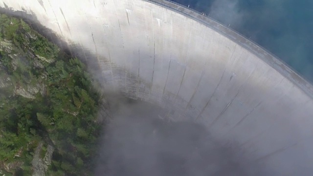 艾摩松横向坝-空中4K视频素材