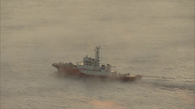 雾在内海上升(濑内会)视频素材