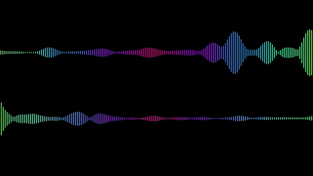 电子数字音频频谱视频素材