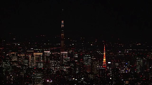 东京夜景，日本视频素材