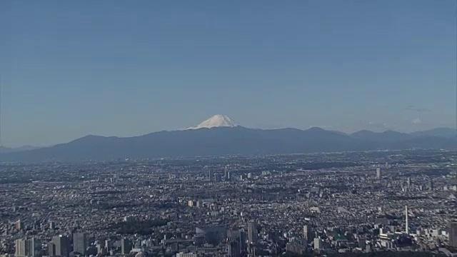 日本东京以外的富士山视频素材