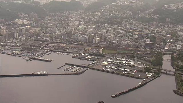 航空，鹿儿岛港，日本鹿儿岛视频素材