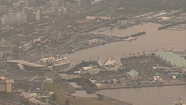 航空，鹿儿岛港，日本鹿儿岛视频素材