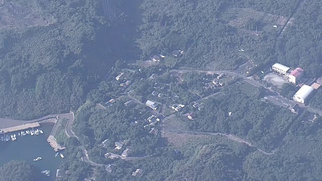 AERIAL，樱岛，鹿儿岛，日本视频素材