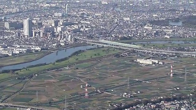 AERIAL, Yagiri区，松户，千叶，日本视频素材